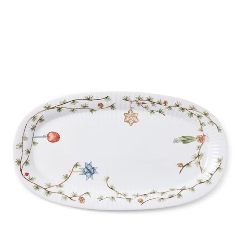 Kähler Hammershøi Christmas 2023 ovalt serveringsfad