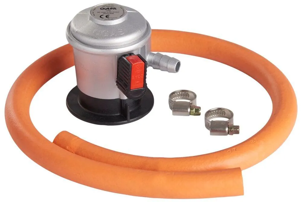 Regulator med slange 0,8 m