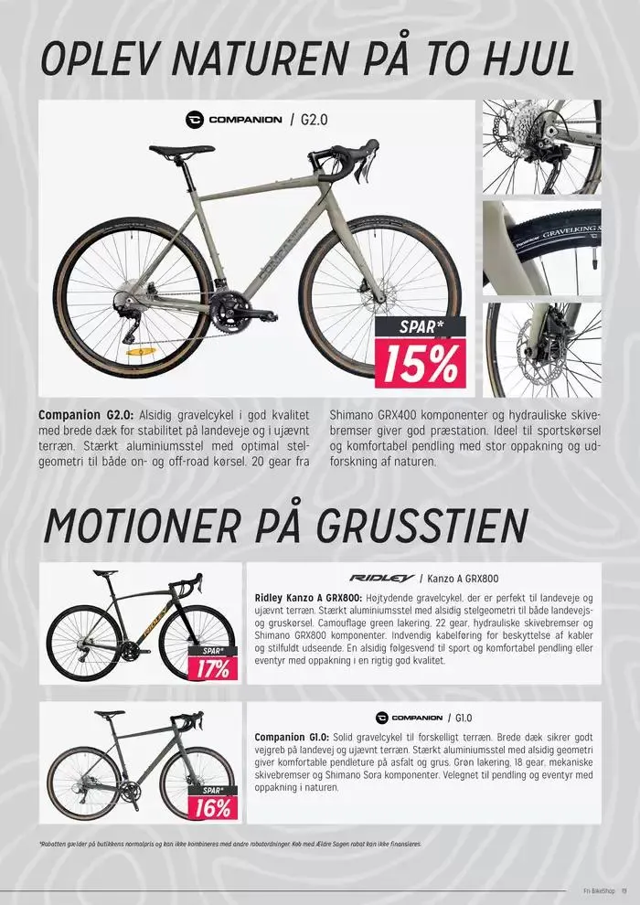 Fri BikeShop Tilbudsavis Gyldig indtil 24. januar - 7. februar 2025 - tilbudsavis side 19