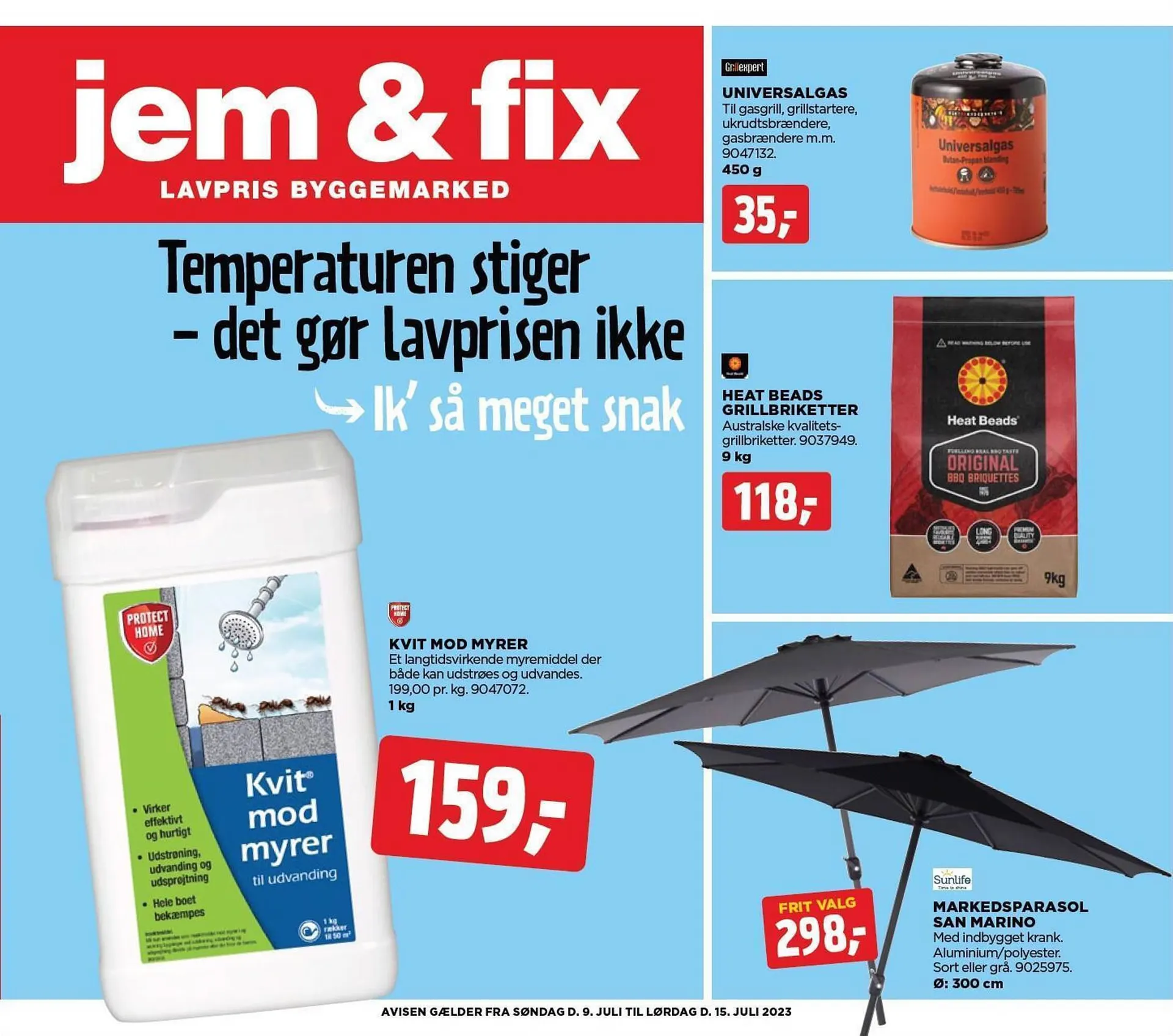 jem & fix tilbudsavis Gyldig indtil 9. juli - 15. juli 2023 - tilbudsavis side 1