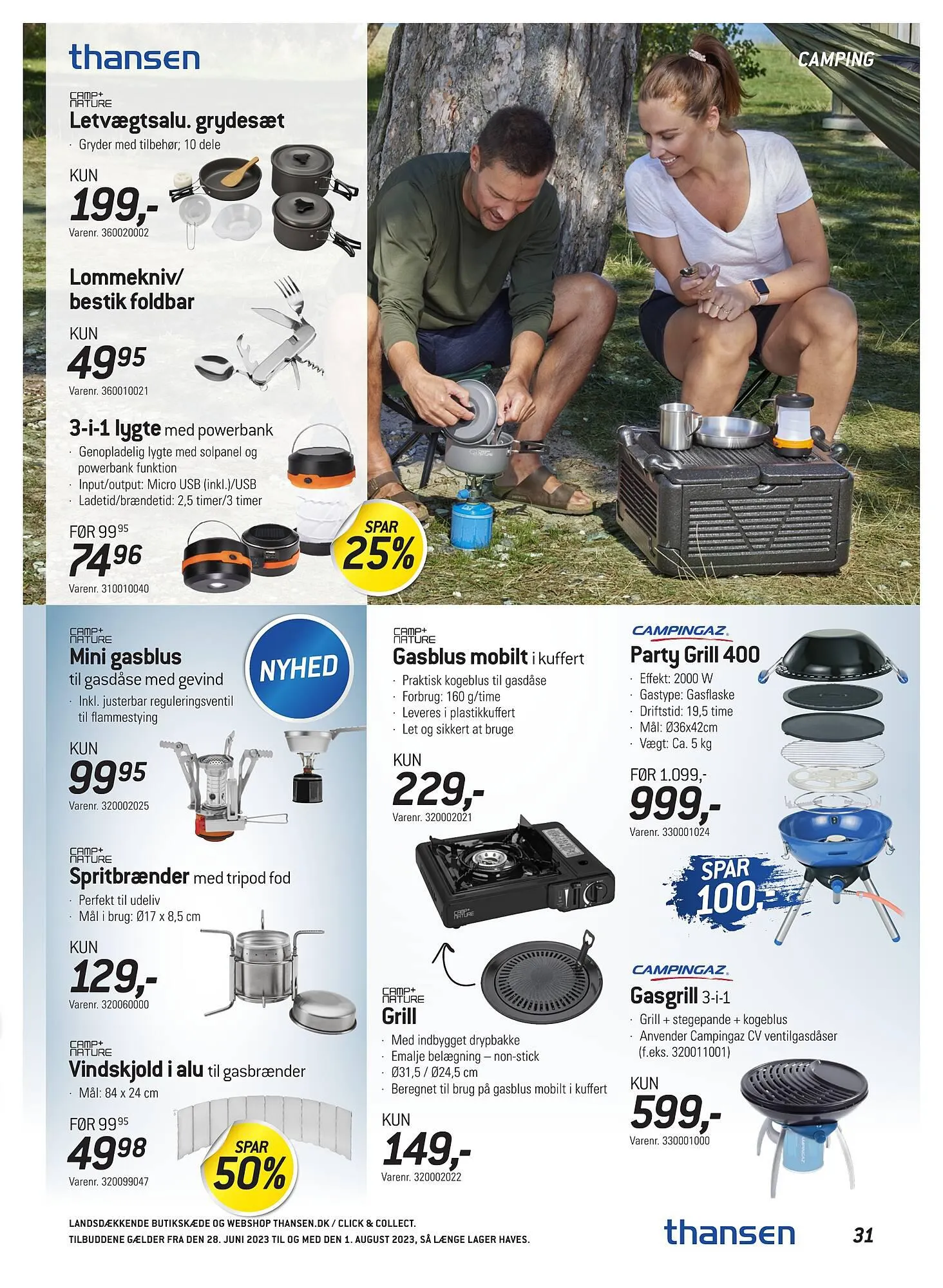 Thansen tilbudsavis Gyldig indtil 28. juni - 1. august 2023 - tilbudsavis side 31