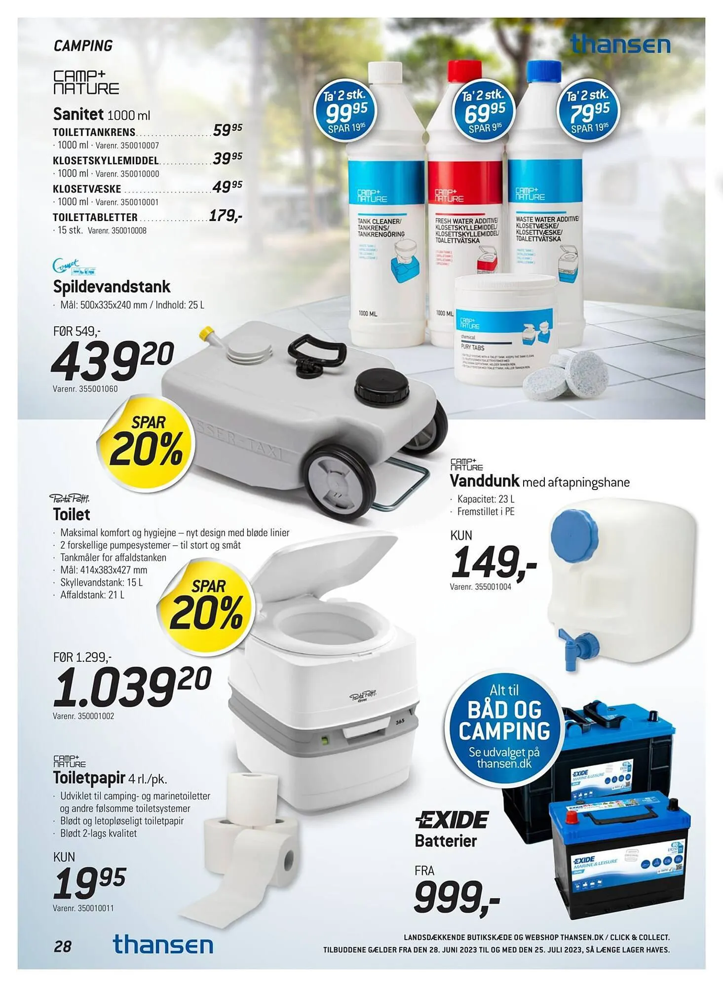 Thansen tilbudsavis Gyldig indtil 27. juni - 25. juli 2023 - tilbudsavis side 28