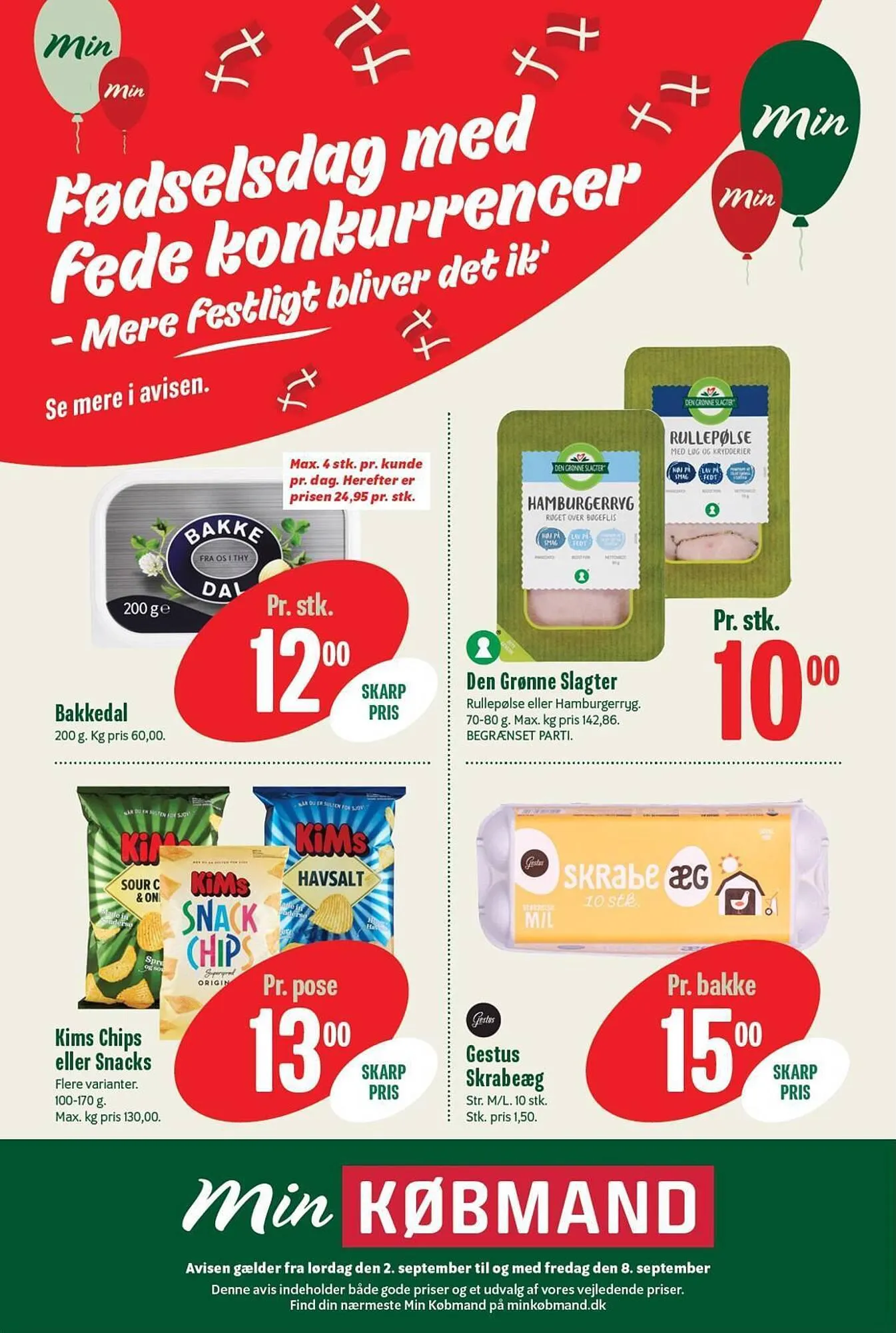 Min Købmand tilbudsavis Gyldig indtil 2. september - 8. september 2023 - tilbudsavis side 1