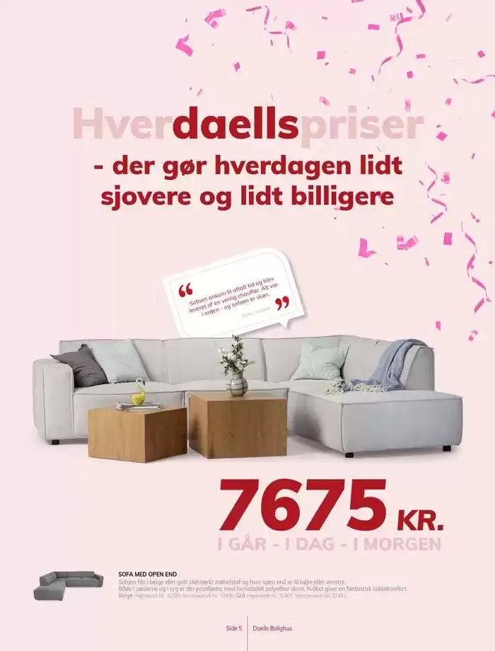 Daells Bolighus Vi fejrer hverdagen Gyldig indtil 30. januar - 13. februar 2025 - tilbudsavis side 5
