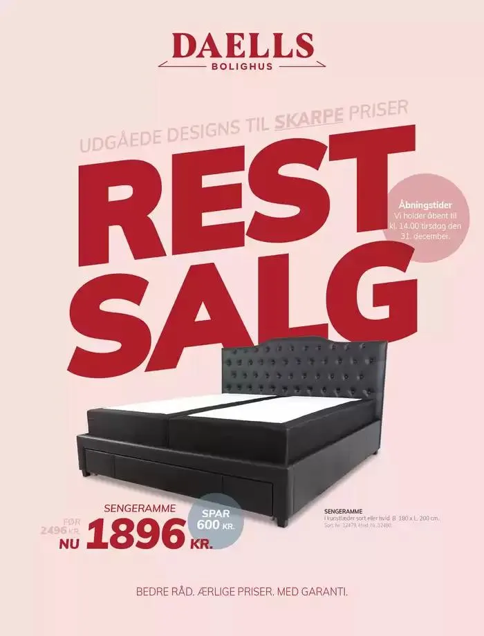 Daells Bolighus Restsalg - skarpe, ærlige priser - 1