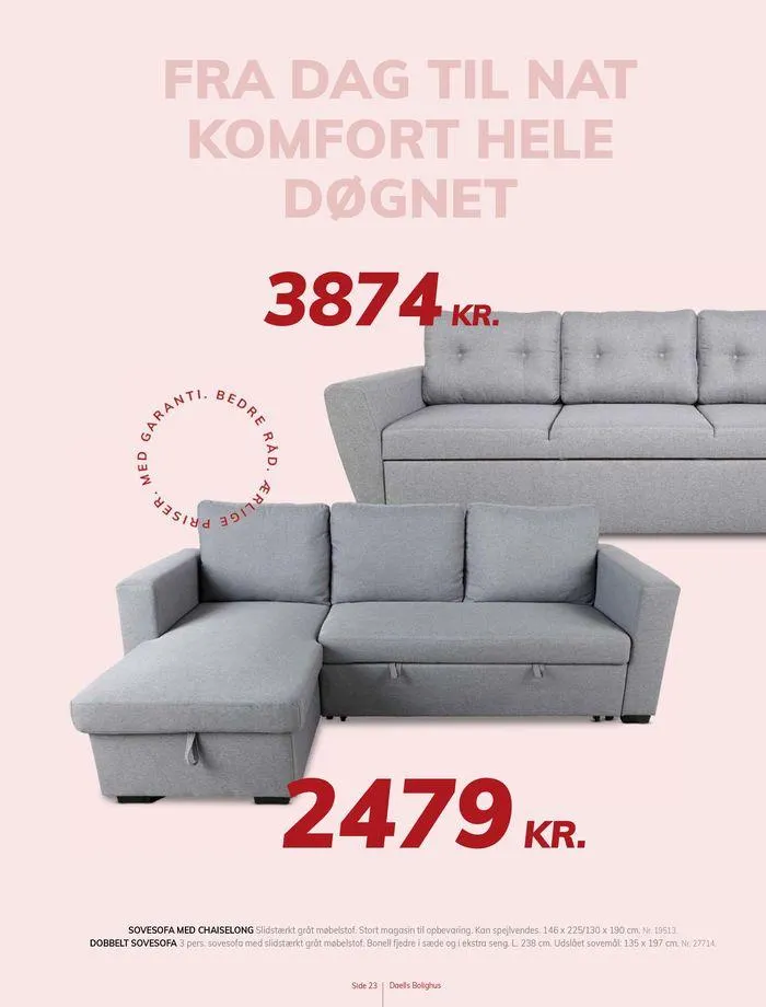 Daells Bolighus Inspiration til spisestuen Gyldig indtil 19. juli - 2. august 2024 - tilbudsavis side 23