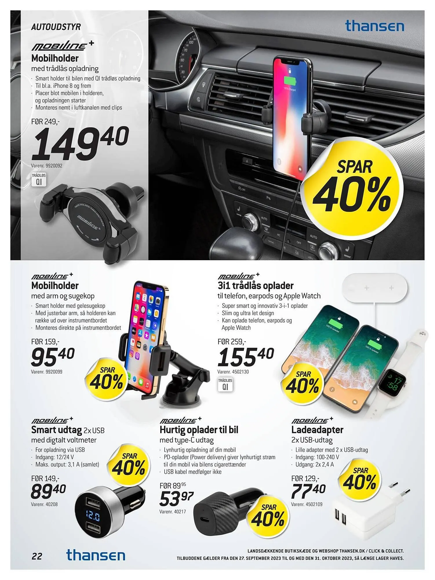 Thansen tilbudsavis Gyldig indtil 26. september - 31. oktober 2023 - tilbudsavis side 22