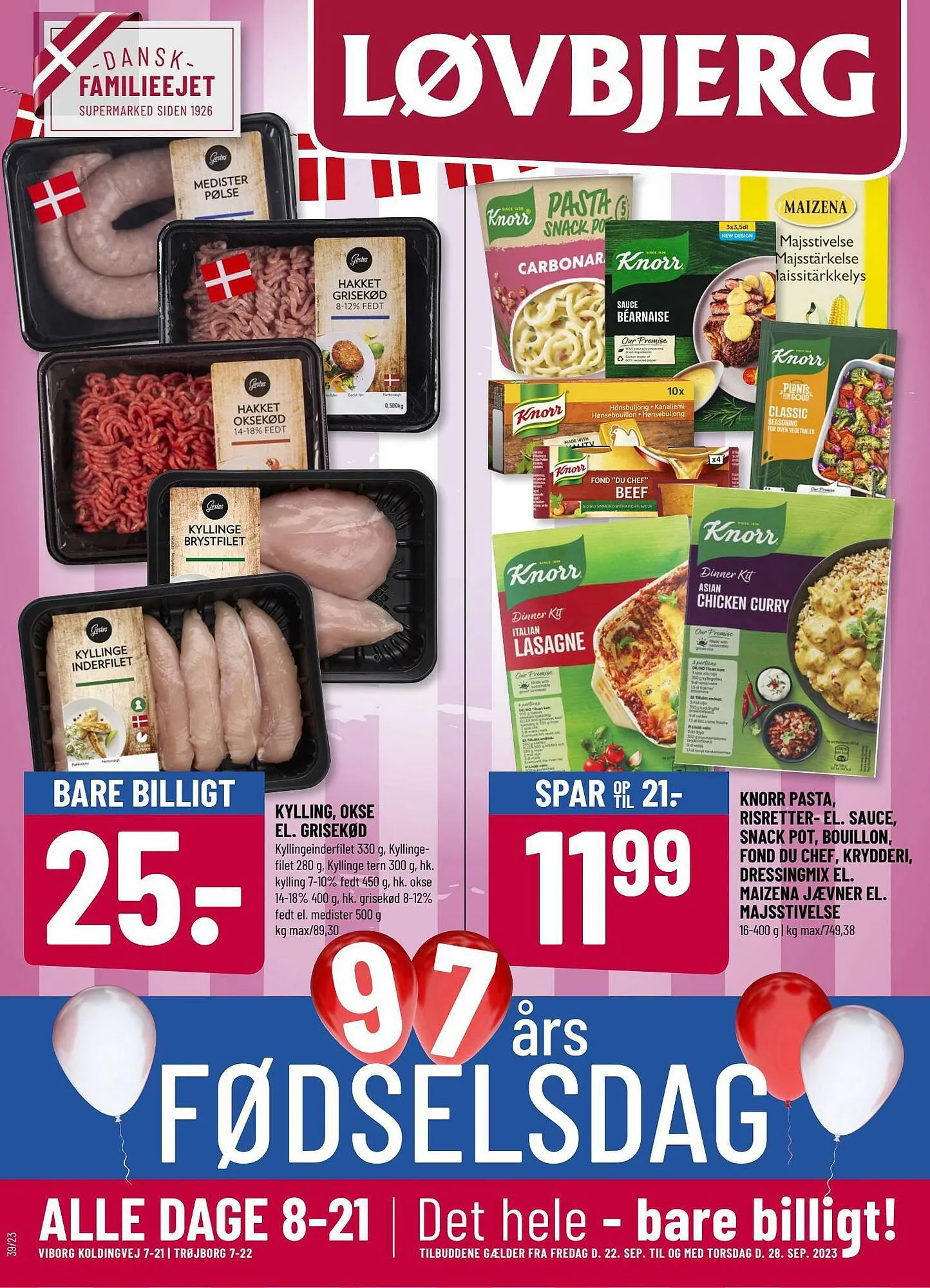 Løvbjerg tilbudsavis Gyldig indtil 22. september - 28. september 2023 - tilbudsavis side 1
