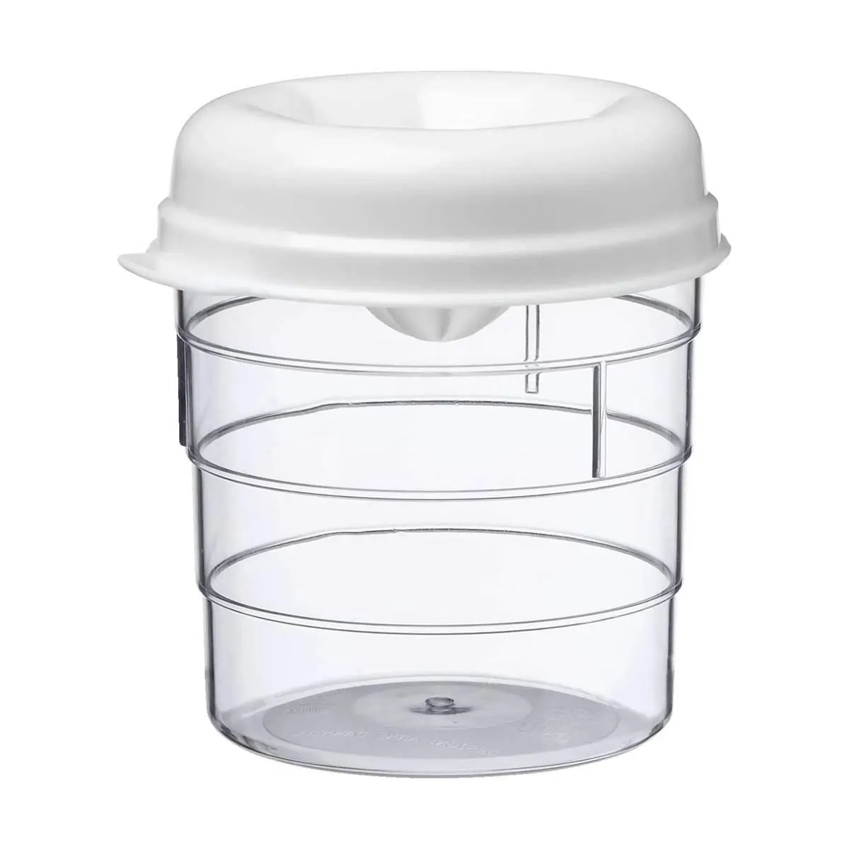 0,4 liter - Plastik - Transparent/Hvid