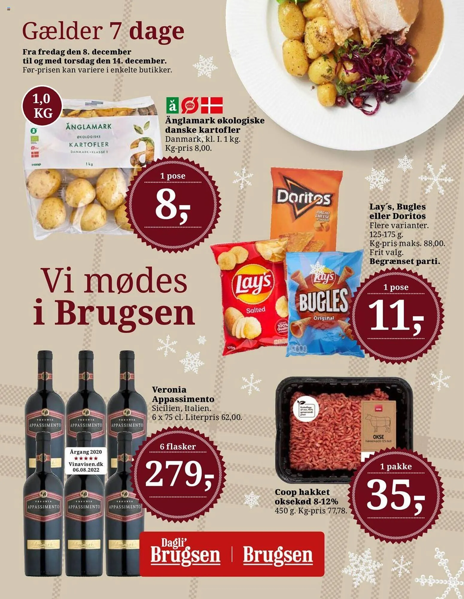 Dagli'Brugsen tilbudsavis Gyldig indtil 8. december - 14. december 2023 - tilbudsavis side 1