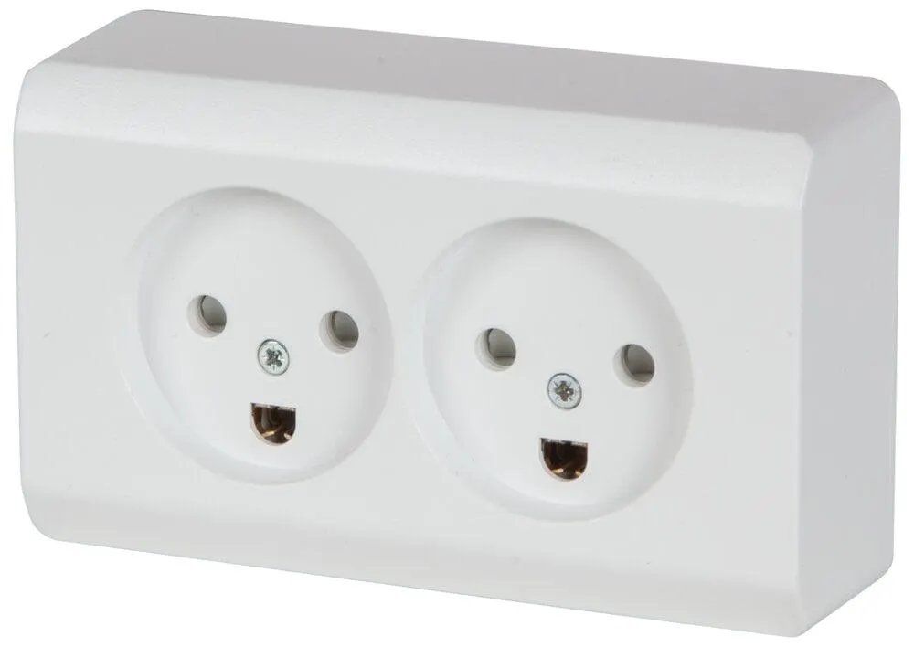 LK OPUS 66 Stikkontakt dobbelt med jord