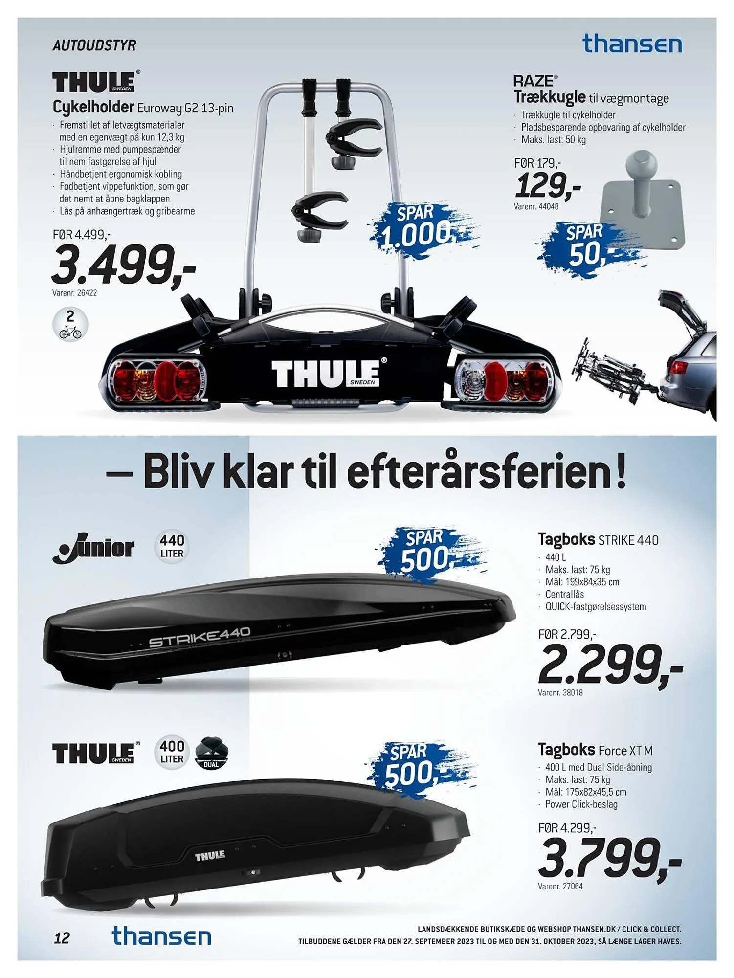 Thansen tilbudsavis Gyldig indtil 26. september - 31. oktober 2023 - tilbudsavis side 12