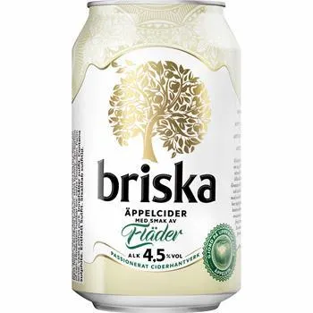 Briska Fläder 4,5% 24x0,33 l.