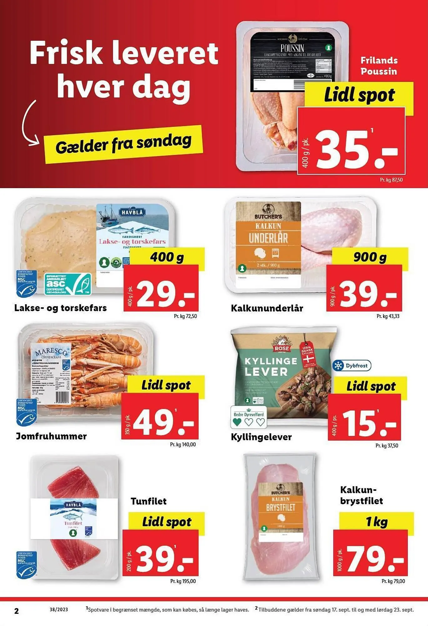 Lidl tilbudsavis Gyldig indtil 17. september - 23. september 2023 - tilbudsavis side 1