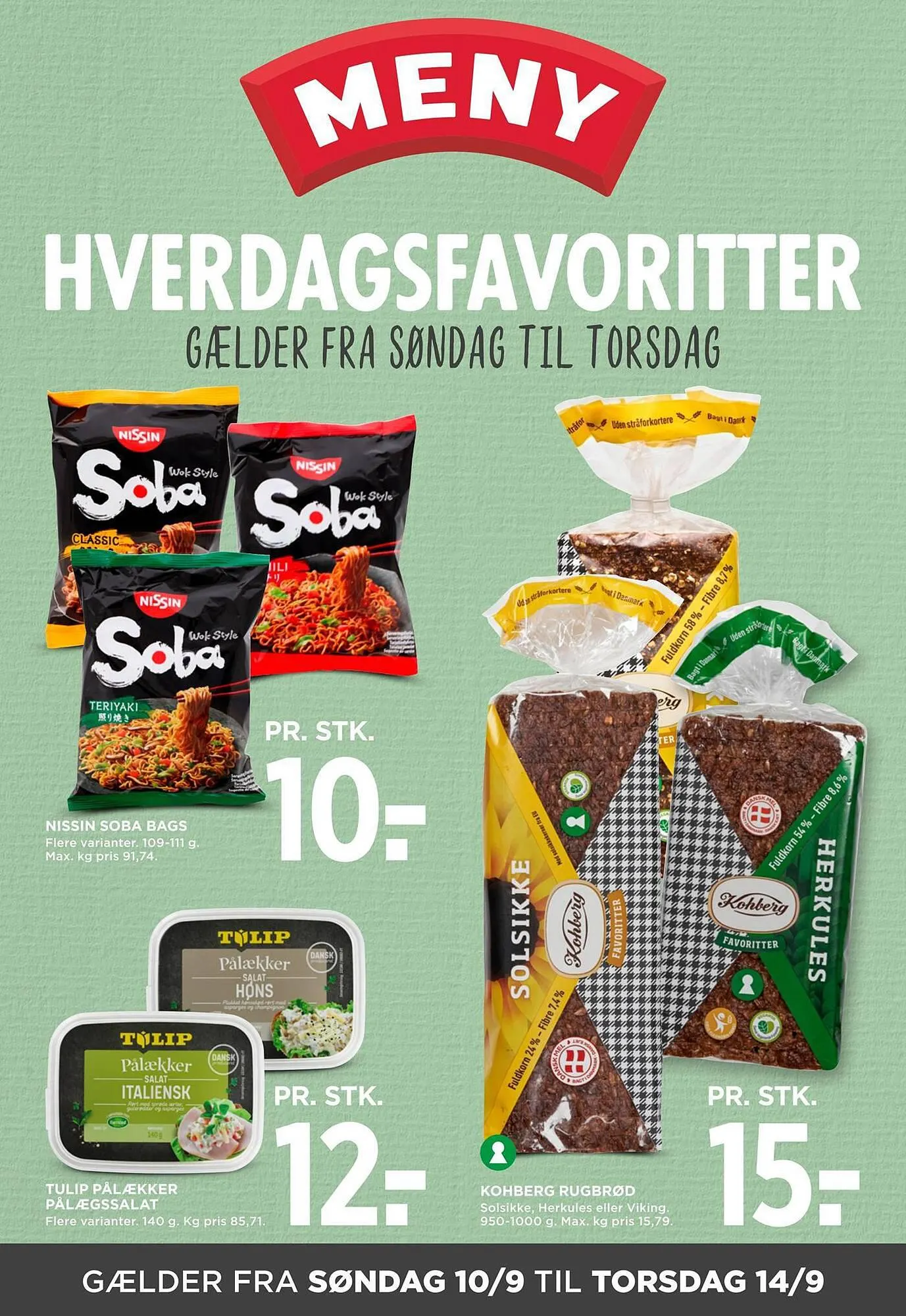 MENY tilbudsavis Gyldig indtil 9. september - 14. september 2023 - tilbudsavis side 1