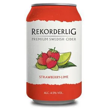 Rekorderlig Jordbær Lime 4,5% 24x0,33 l.