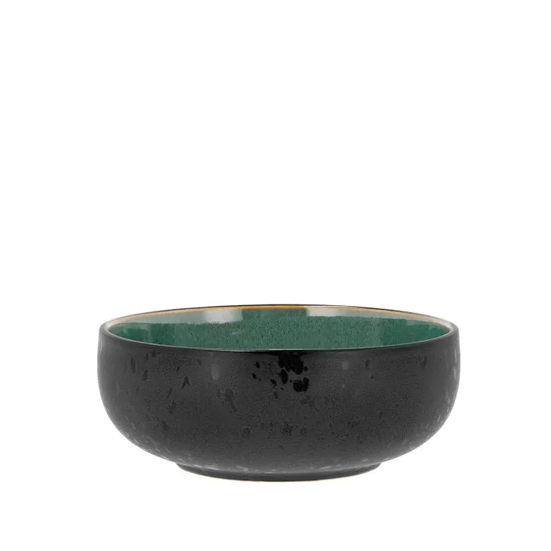 Bitz poke-/ramenskål sort/grøn 18 cm