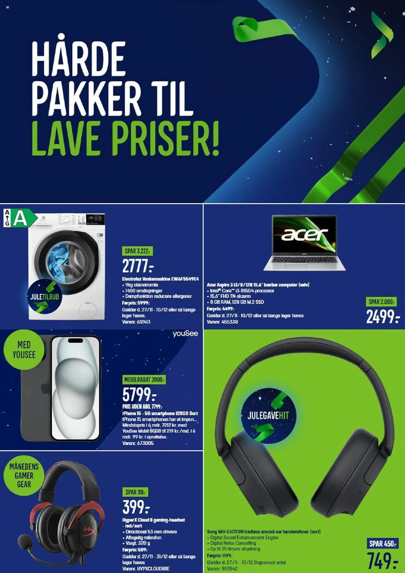 Elgiganten tilbudsavis Gyldig indtil 4. december - 10. december 2023 - tilbudsavis side 1