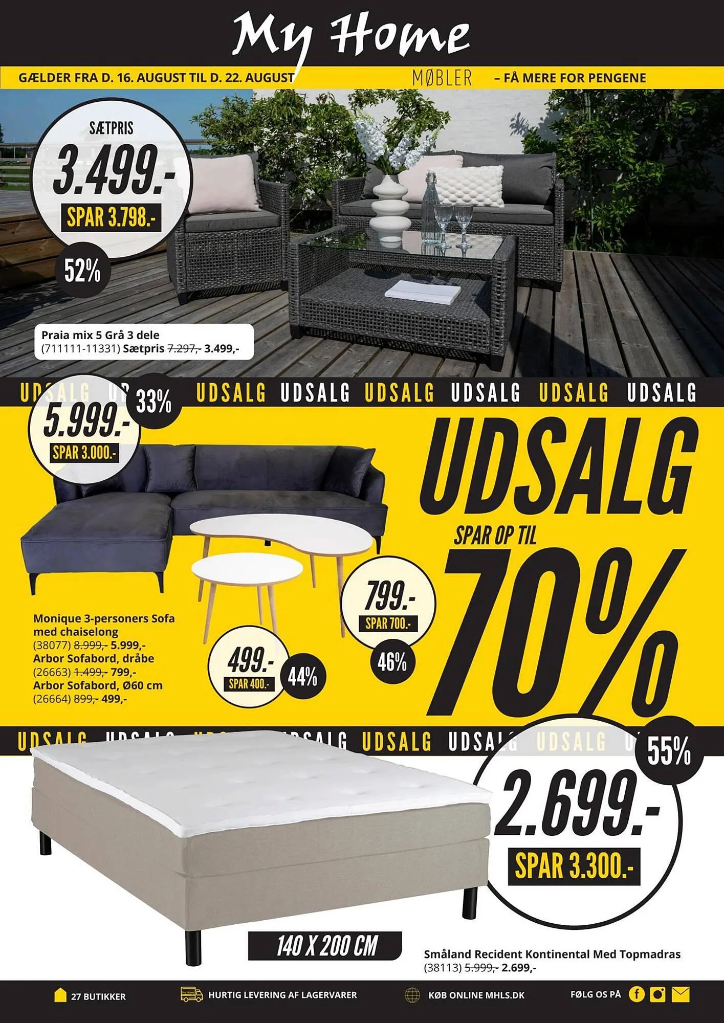 My Home tilbudsavis Gyldig indtil 15. august - 22. august 2023 - tilbudsavis side 1