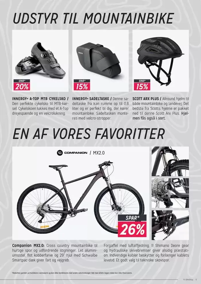 Fri BikeShop Tilbudsavis Gyldig indtil 24. januar - 7. februar 2025 - tilbudsavis side 17