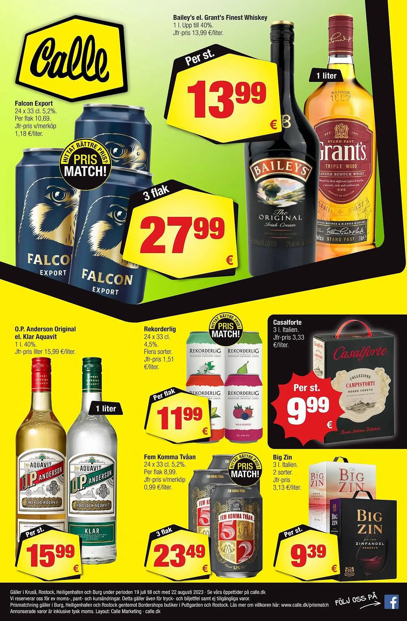 Calle tilbudsavis Gyldig indtil 19. juli - 22. august 2023 - tilbudsavis side 1