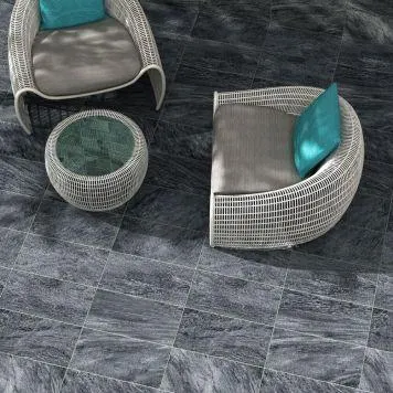 Gulv-/vægflise Everest Mountain sort 10x10 cm 0,88 m²