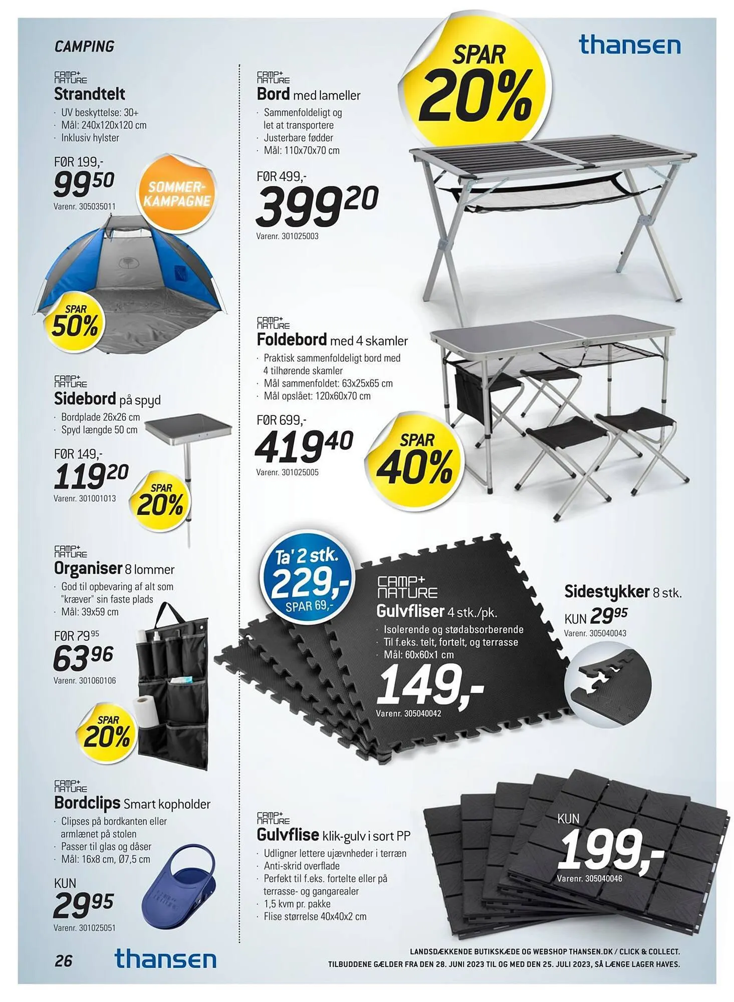 Thansen tilbudsavis Gyldig indtil 27. juni - 25. juli 2023 - tilbudsavis side 26