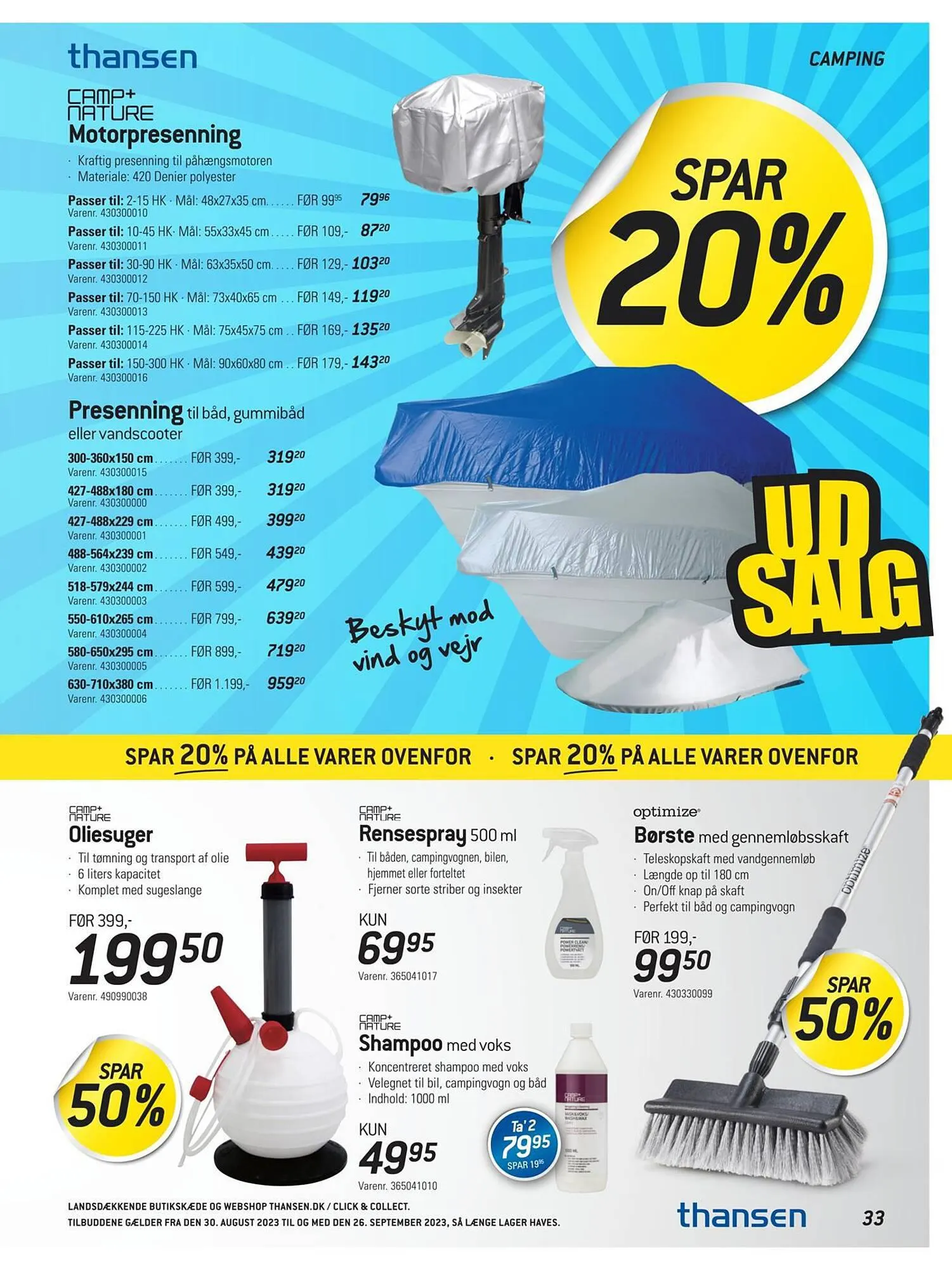 Thansen tilbudsavis Gyldig indtil 29. august - 26. september 2023 - tilbudsavis side 33