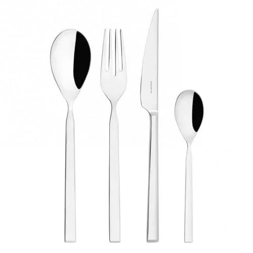 Bugatti bestiksæt - Puro - Blank/mat