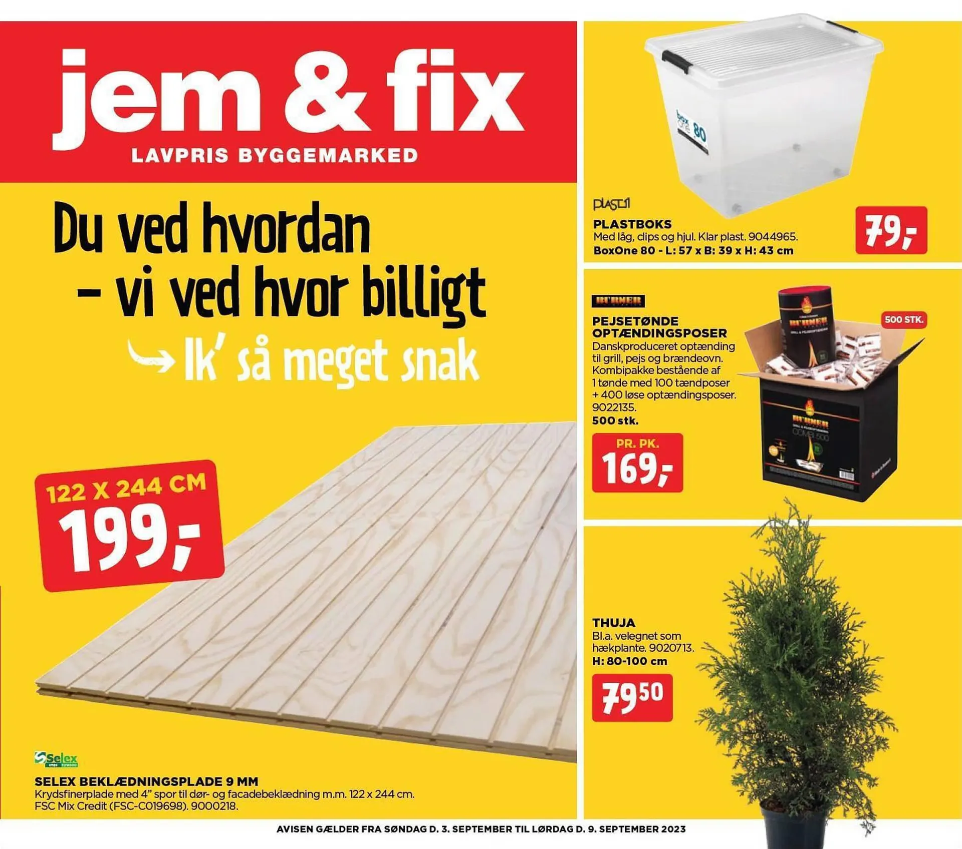 jem & fix tilbudsavis Gyldig indtil 3. september - 9. september 2023 - tilbudsavis side 1