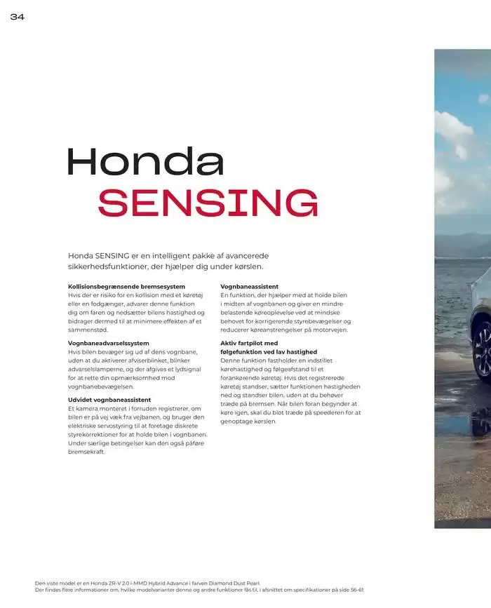 Honda ZR-V Brochure Gyldig indtil 22. februar - 22. februar 2026 - tilbudsavis side 34