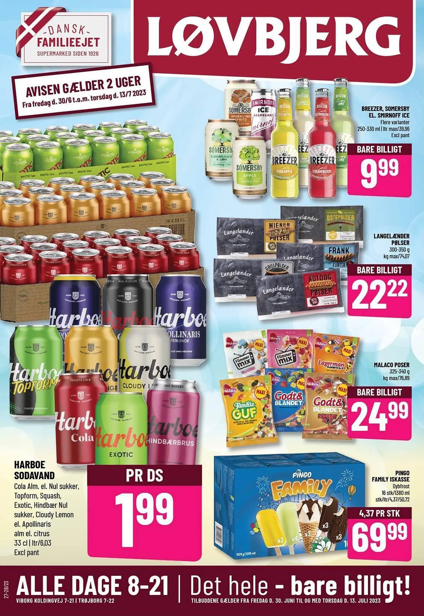 Løvbjerg tilbudsavis Gyldig indtil 30. juni - 13. juli 2023 - tilbudsavis side 1