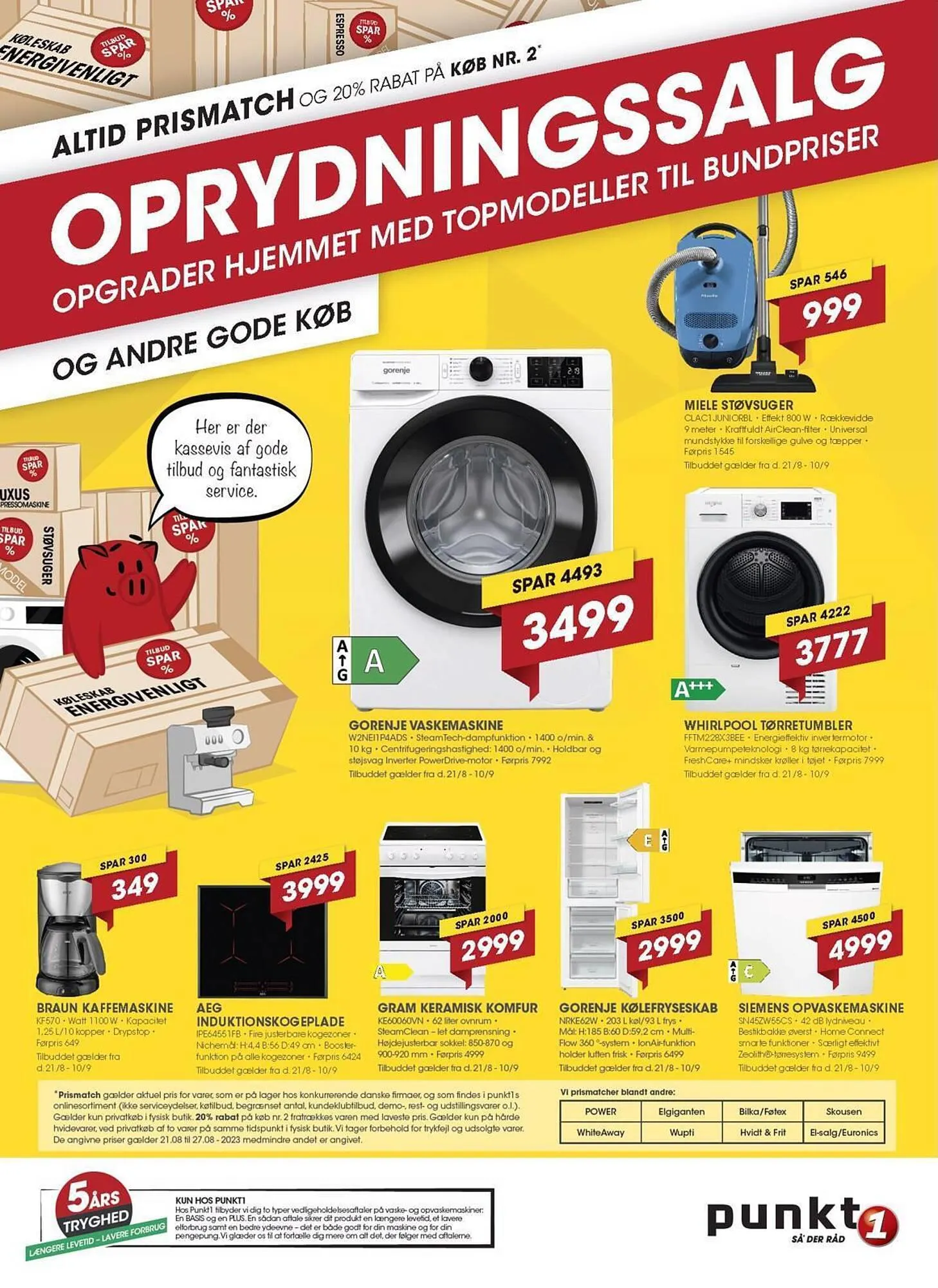 Punkt1 tilbudsavis Gyldig indtil 21. august - 27. august 2023 - tilbudsavis side 1