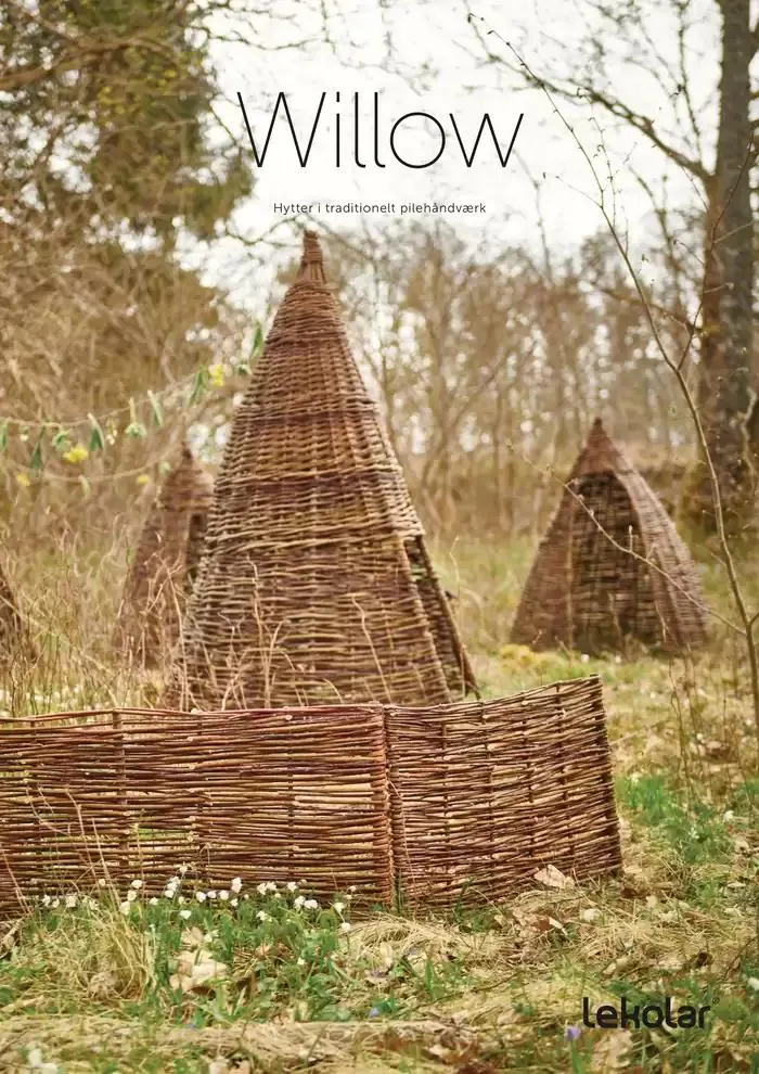 Lekolar Willow hytter i pilehåndværk - 1
