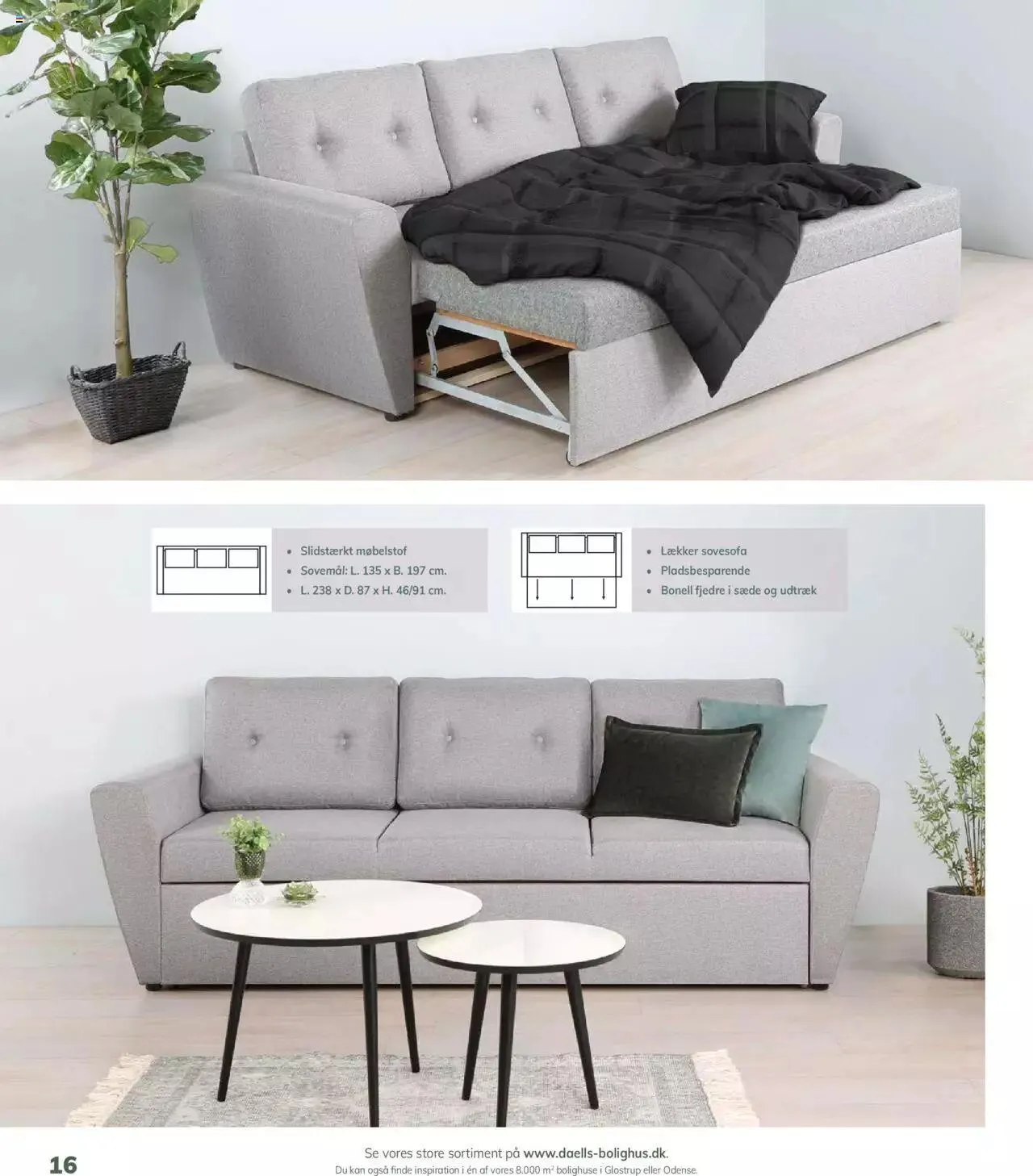 Daells Bolighus - Sovesofakatalog Gyldig indtil 25. april - 31. december 2023 - tilbudsavis side 16