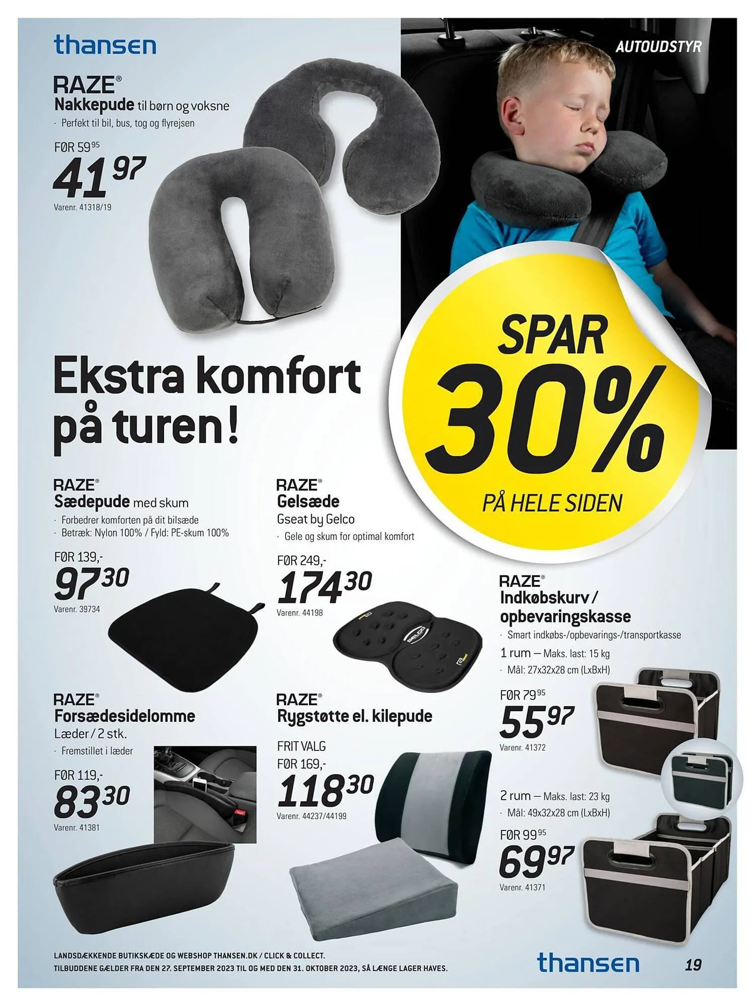 Thansen tilbudsavis Gyldig indtil 26. september - 31. oktober 2023 - tilbudsavis side 19