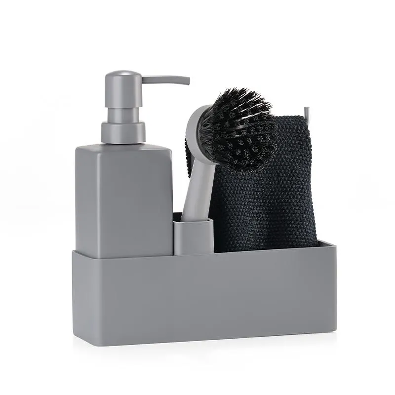 Zone opvaskesæt 4 dele cool grey