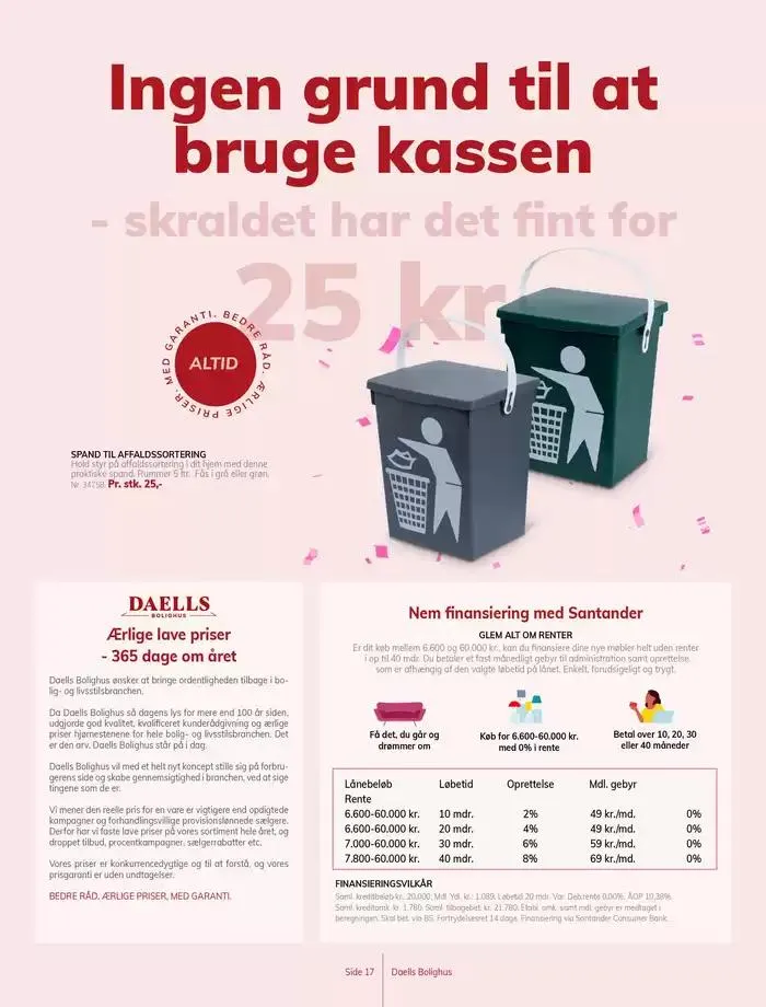 Daells Bolighus Vi fejrer hverdagen Gyldig indtil 30. januar - 13. februar 2025 - tilbudsavis side 17