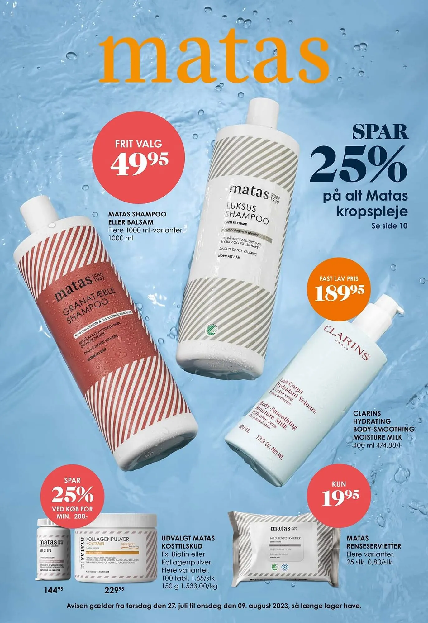 Matas tilbudsavis Gyldig indtil 27. juli - 9. august 2023 - tilbudsavis side 1