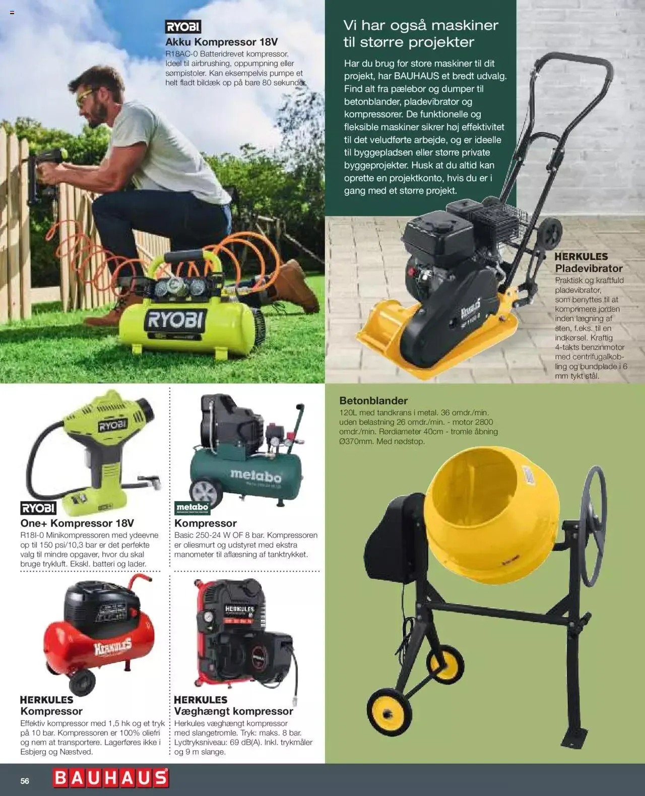 Bauhaus - El-værktøj og havemaskinemagasin Gyldig indtil 1. maj - 31. december 2023 - tilbudsavis side 56