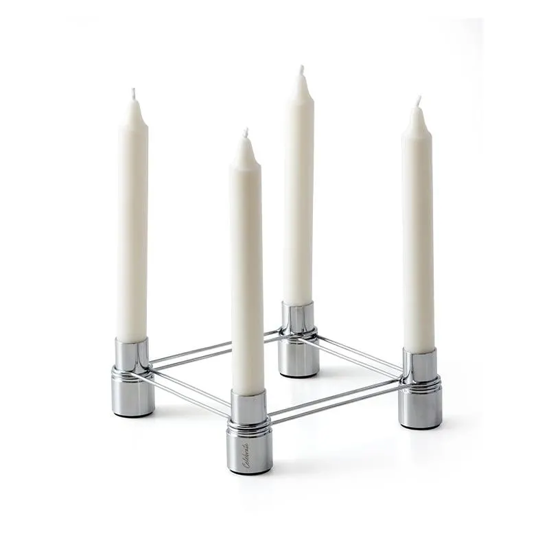 Celebrate Link lysestage med fire glas sølv