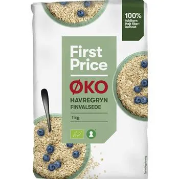 First Price Havregryn Finvalsede 1kg Øko