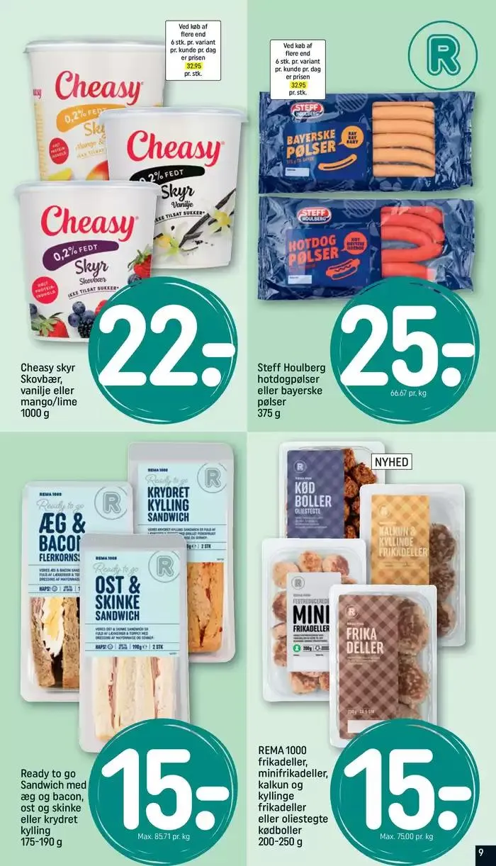 Rema 1000 Tilbudsavis Gyldig indtil 1. februar - 8. februar 2025 - tilbudsavis side 9