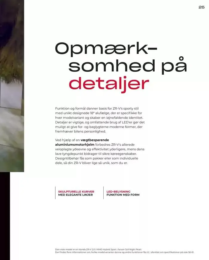 Honda ZR-V Brochure Gyldig indtil 22. februar - 22. februar 2026 - tilbudsavis side 25