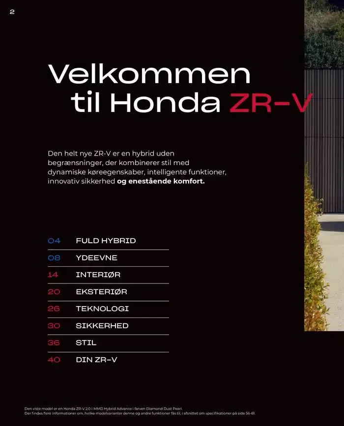 Honda ZR-V Brochure Gyldig indtil 22. februar - 22. februar 2026 - tilbudsavis side 2
