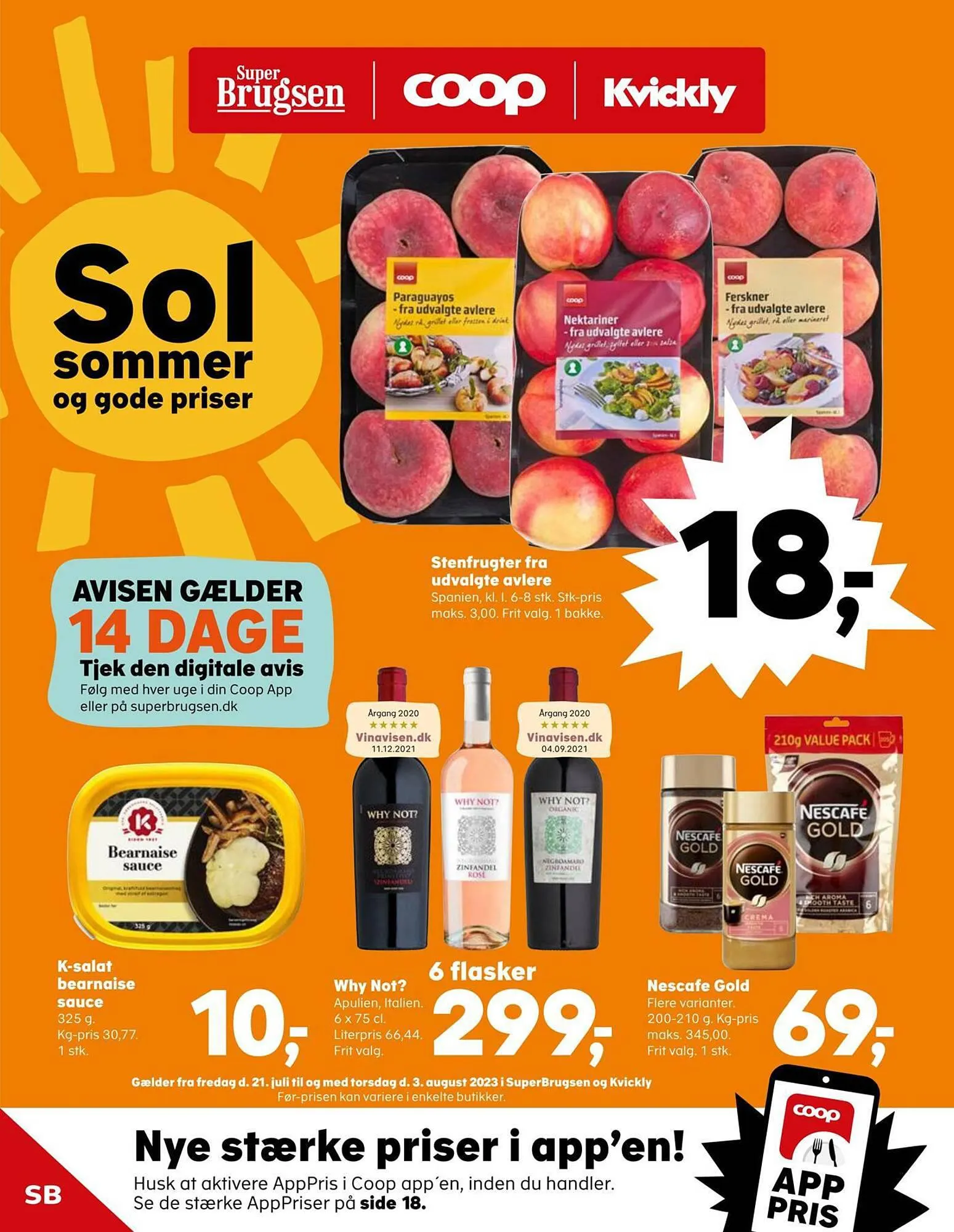 SuperBrugsen tilbudsavis Gyldig indtil 20. juli - 3. august 2023 - tilbudsavis side 1