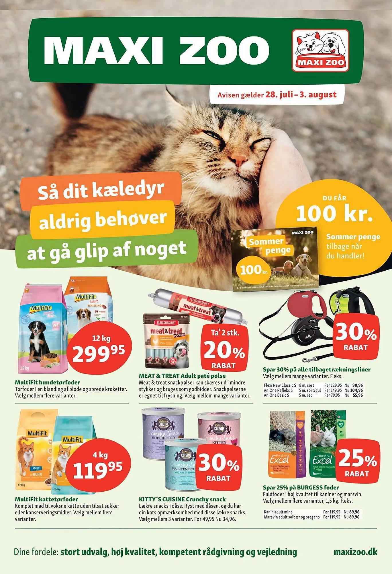 Maxi Zoo tilbudsavis Gyldig indtil 27. juli - 3. august 2023 - tilbudsavis side 1