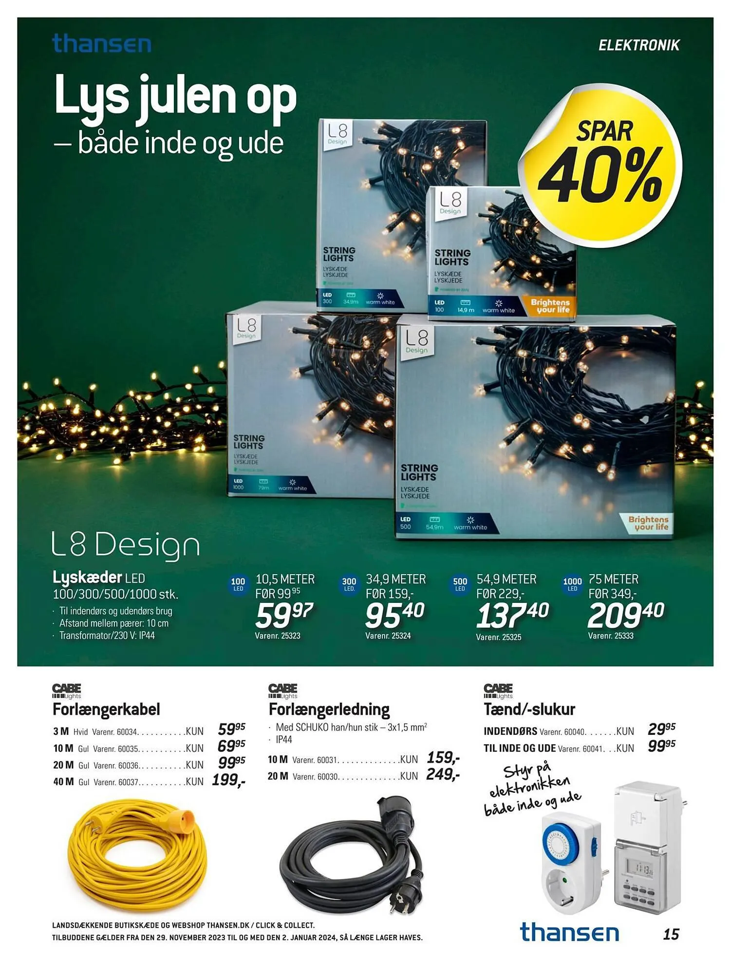 Thansen tilbudsavis Gyldig indtil 28. november - 2. januar 2024 - tilbudsavis side 15