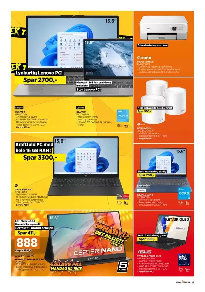 Angebote Power Gyldig indtil 11. februar - 25. februar 2025 - tilbudsavis side 23