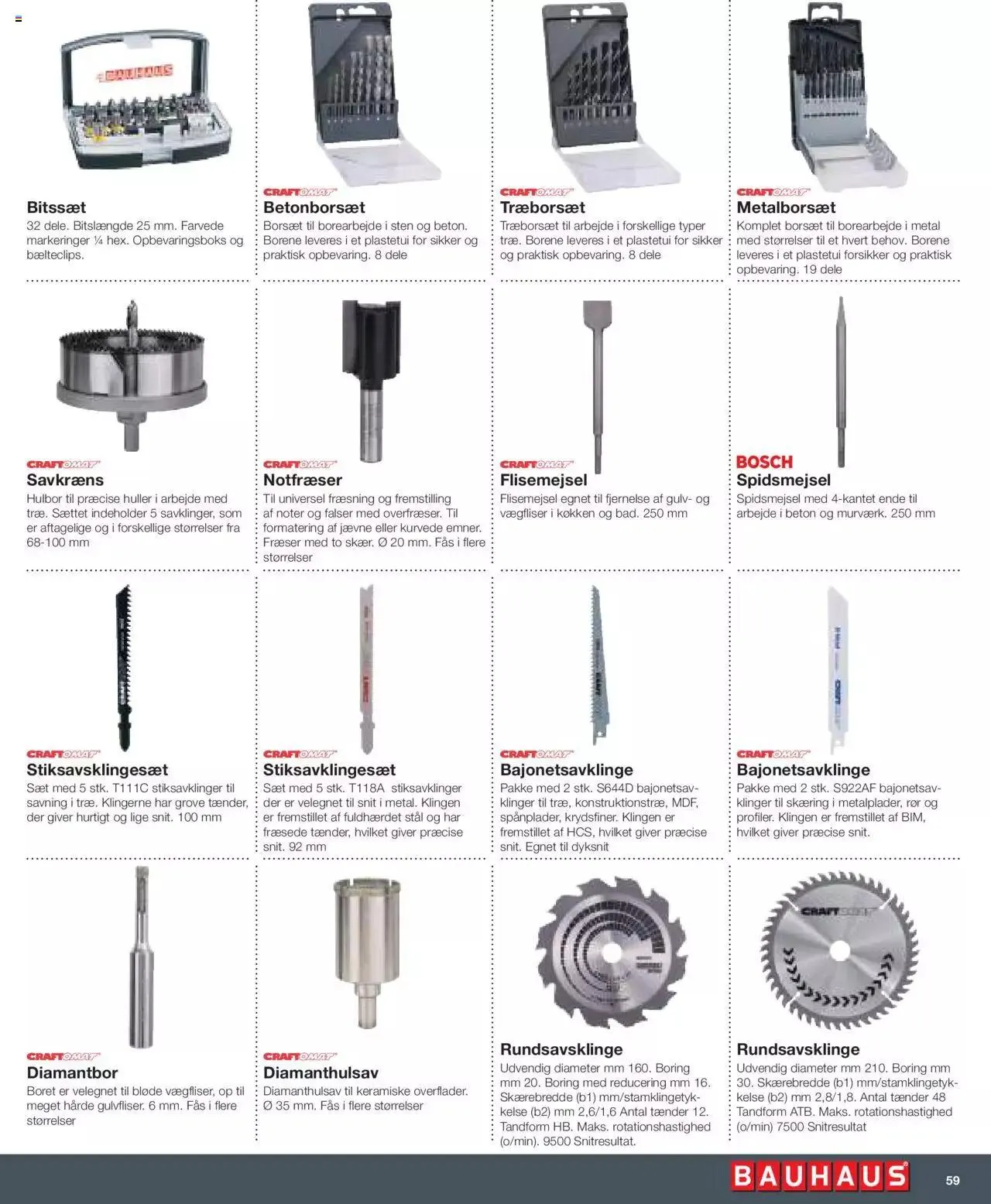 Bauhaus - El-værktøj og havemaskinemagasin Gyldig indtil 1. maj - 31. december 2023 - tilbudsavis side 59